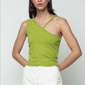 Oak + fort one shoulder strappy top